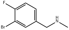 N-Methyl-3-bromo-4-fluorobenzenemethanamine Struktur