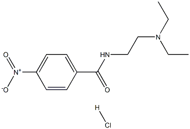 Benzamide, N-[2-(diethylamino)ethyl]-4-nitro-, monohydrochloride Structure