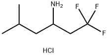 1,1,1-trifluoro-5-methylhexan-3-amine hydrochloride Structure