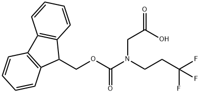 N-(((9H-芴-9-基)甲氧基)羰基)-N-(3,3,3-三氟丙基)甘氨酸,2172448-56-3,结构式