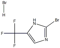 2-bromo-5-(trifluoromethyl)-1H-imidazole hydrobromide Struktur