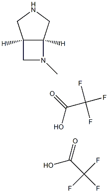 (1R,5S)-6-methyl-3,6-diazabicyclo[3.2.0]heptane bis(2,2,2-trifluoroacetate) Structure