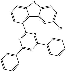 2-[(8-氯-二苯并呋喃)-1-基]-4,6-二苯基-1,3,5-三嗪, 2173554-85-1, 结构式