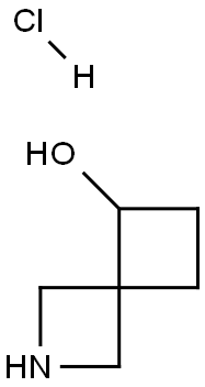 2-氮杂螺[3.3]庚烷-5-醇盐酸, 2173991-60-9, 结构式