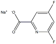 sodium 4,6-difluoropyridine-2-carboxylate Struktur