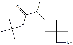 tert-butyl N-{2-azaspiro[3.3]heptan-6-yl}-N-methylcarbamate, 2173991-65-4, 结构式