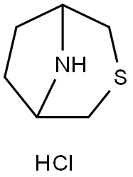 3-thia-8-azabicyclo[3.2.1]octane hydrochloride Structure