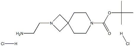 tert-butyl 2-(2-aminoethyl)-2,7-diazaspiro[3.5]nonane-7-carboxylate dihydrochloride 结构式