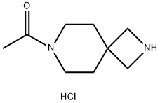 1-{2,7-diazaspiro[3.5]nonan-7-yl}ethan-1-one hydrochloride 化学構造式