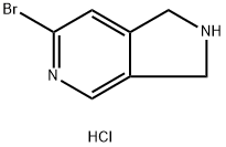 6-Bromo-2,3-dihydro-1H-pyrrolo[3,4-c]pyridine hydrochloride Struktur
