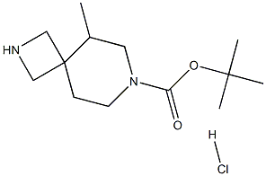 tert-butyl 5-methyl-2,7-diazaspiro[3.5]nonane-7-carboxylate hydrochloride, 2177266-39-4, 结构式