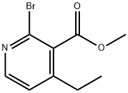 2-Bromo-4-ethyl-pyridine-3-carboxylic acid methyl ester Struktur