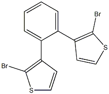 2-BROMO-3-(2-(2-BROMOTHIOPHEN-3-YL)PHENYL)THIOPHENE,2181002-18-4,结构式