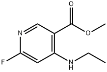 4-(乙基氨基)-6-氟吡啶-3-羧酸甲酯, 2187435-18-1, 结构式