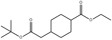 ethyl 4-(2-tert-butoxy-2-oxoethyl)cyclohexanecarboxylate 化学構造式