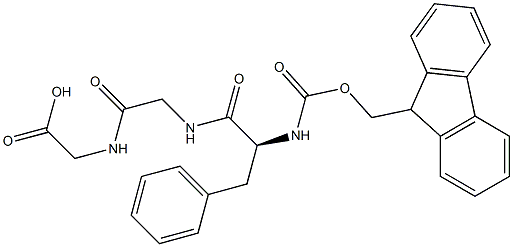 N-[(9H-芴-9-基甲氧基)羰基]-L-苯丙氨酰甘氨酰甘氨酸,219677-70-0,结构式