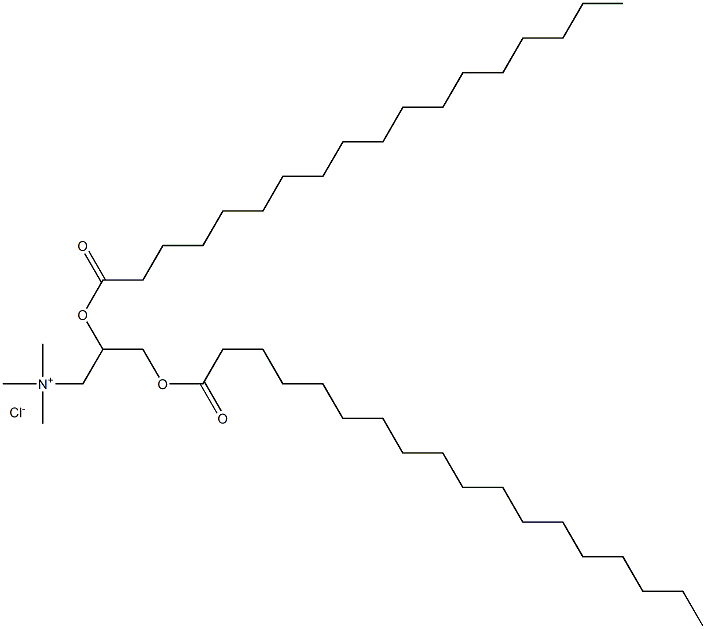 N,N,N-trimethyl-2,3-bis(stearoyloxy)propylammonium chloride Structure