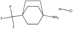 4-(trifluoromethyl)bicyclo[2.2.2]octan-1-amine hydrochloride Struktur