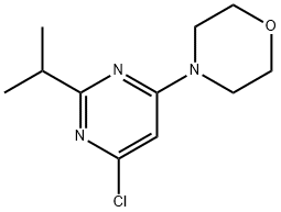 4-chloro-2-(iso-propyl)-6-morpholinopyrimidine Structure