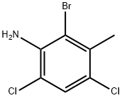 6-Bromo-2,4-dichloro-5-methylaniline Struktur