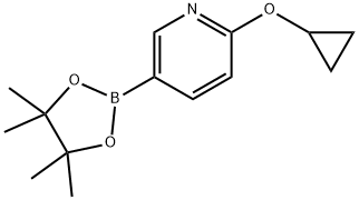 2-(环丙氧基)-5-(4,4,5,5-四甲基-1,3,2-二氧硼烷-2-基)吡啶,2222333-27-7,结构式