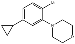 4-(2-bromo-5-cyclopropylphenyl)morpholine Struktur