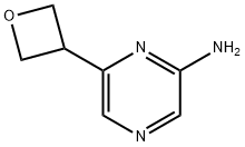 6-(oxetan-3-yl)pyrazin-2-amine 化学構造式
