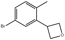 3-(5-bromo-2-methylphenyl)oxetane Structure