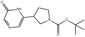 tert-butyl 3-(6-hydroxypyrazin-2-yl)pyrrolidine-1-carboxylate 化学構造式