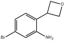 5-bromo-2-(oxetan-3-yl)aniline,2222935-08-0,结构式