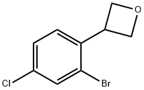 3-(2-bromo-4-chlorophenyl)oxetane 结构式