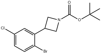 tert-butyl 3-(2-bromo-5-chlorophenyl)azetidine-1-carboxylate Structure