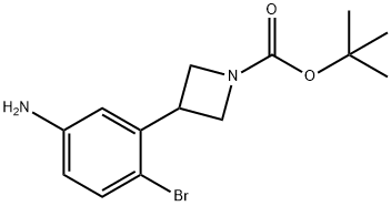 tert-butyl 3-(5-amino-2-bromophenyl)azetidine-1-carboxylate, 2222935-74-0, 结构式