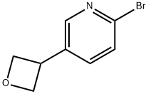 2-bromo-5-(oxetan-3-yl)pyridine 化学構造式