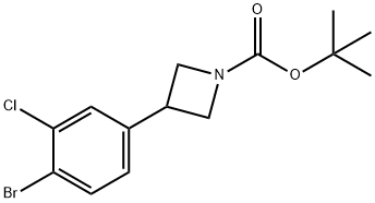 tert-butyl 3-(4-bromo-3-chlorophenyl)azetidine-1-carboxylate,2222937-56-4,结构式