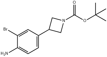 tert-butyl 3-(4-amino-3-bromophenyl)azetidine-1-carboxylate Structure