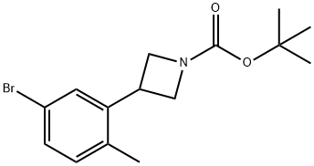 tert-butyl 3-(5-bromo-2-methylphenyl)azetidine-1-carboxylate Structure