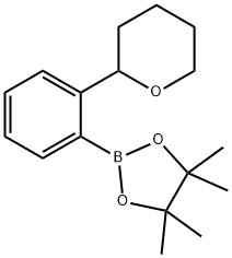 2-(Oxan-2-yl)phenylboronic acid pinacol ester Structure