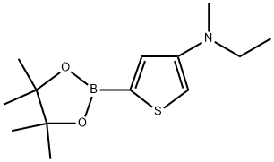 4-(Methylethylamino)thiophene-2-boronic acid pinacol ester Struktur