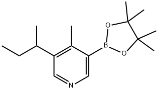 4-Methyl-5-(sec-butyl)pyridine-3-boronic acid pinacol ester Structure