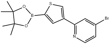 4-(4-Bromopyridin-2-yl)thiophene-2-boronic acid pinacol ester Struktur