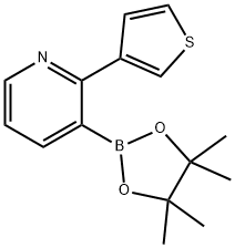 2-(3-Thienyl)pyridine-3-boronic acid pinacol ester Structure