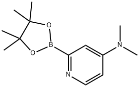 4-Dimethylaminopyridine-2-boronic acid pinacol ester Structure