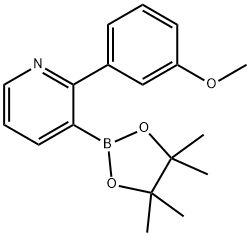 2-(3-Methoxyphenyl)pyridine-3-boronic acid pinacol ester Structure