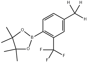 2-Trifluoromethyl-4-(methyl-d3)-phenylboronic acid pinacol ester Structure