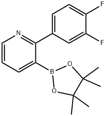 2-(3,4-Difluorophenyl)pyridine-3-boronic acid pinacol ester Structure