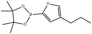 4,4,5,5-tetramethyl-2-(4-propylfuran-2-yl)-1,3,2-dioxaborolane Structure