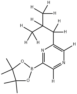 [6-(iso-Butyl)pyrazine-d11]-2-boronic acid pinacol ester Structure