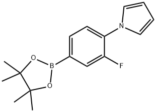 3-Fluoro-4-(1H-pyrrol-1-yl)phenylboronic acid pinacol ester Struktur