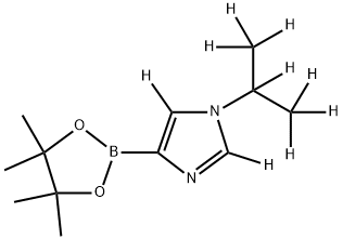 [1-(iso-Propyl)imidazole-d9]-4-boronic acid pinacol ester Struktur